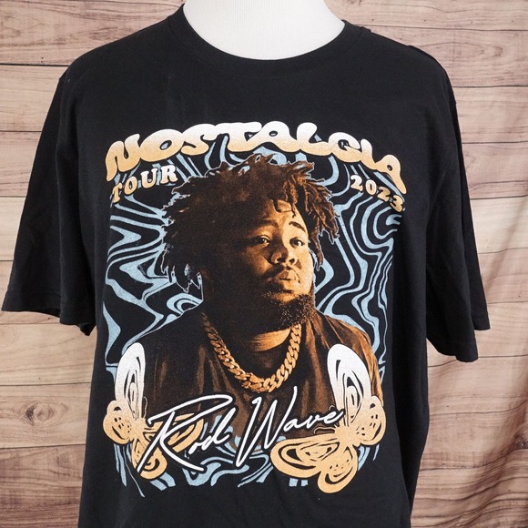 ROD WAVE NOSTALGIA TOUR 2023 RAP HIPHOP TEE TSHIRT SIZE XL BAND - Picture 1 of 7